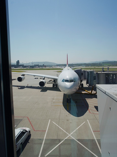 チューリッヒから東京まで スイス航空 ビジネスクラス
