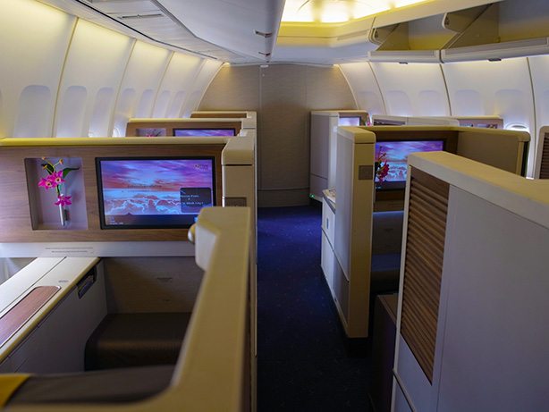 タイ航空 ビジネスクラス 747ジャンボ